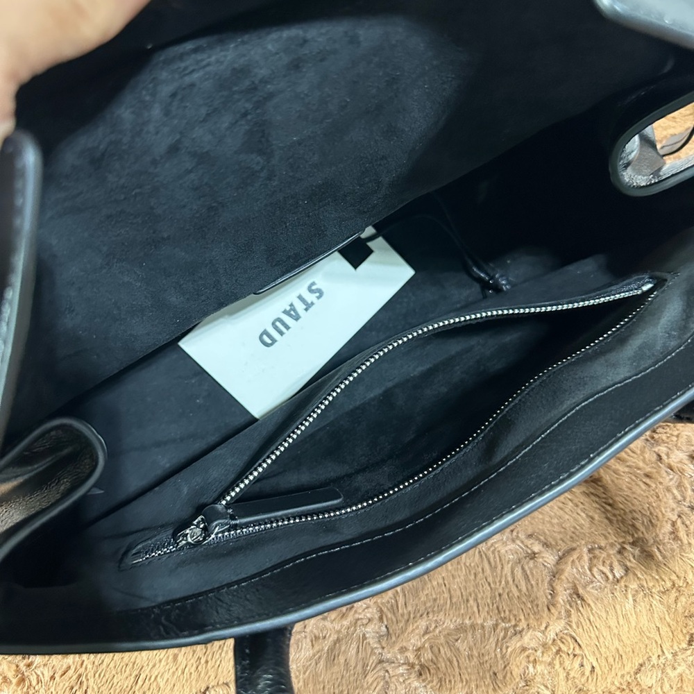 Staud Black Leather Shoulder Bag - Picture 10 of 14